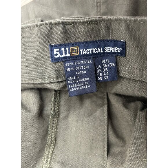 5.11 Tactical Stryke Pants Mens 36x36 Green Cargo Tall Long Covert Work Utility - Picture 3 of 6